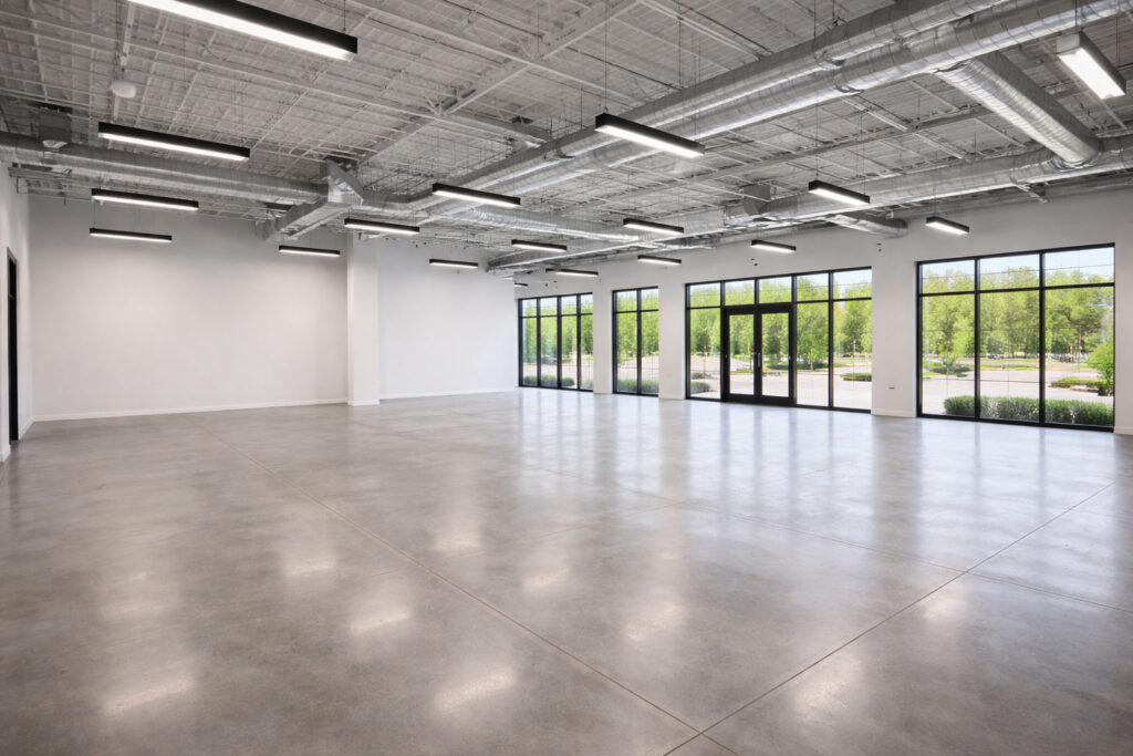 Interior shot of a newly remodeled commercial space.