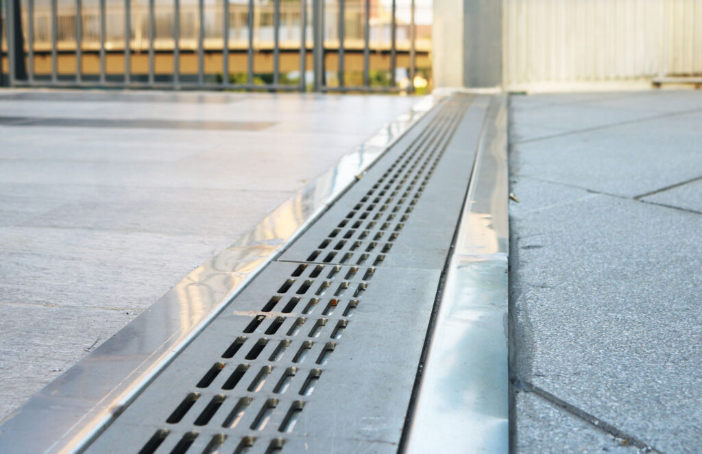 commercial property water drainage system