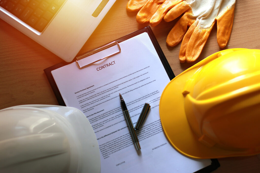 Commercial construction contract Braemar