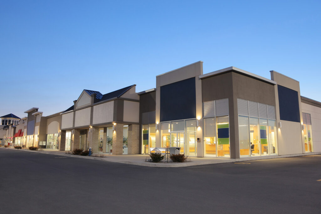 Multi-tenant retail shopping center construction remodeling renovation Nevada Braemar